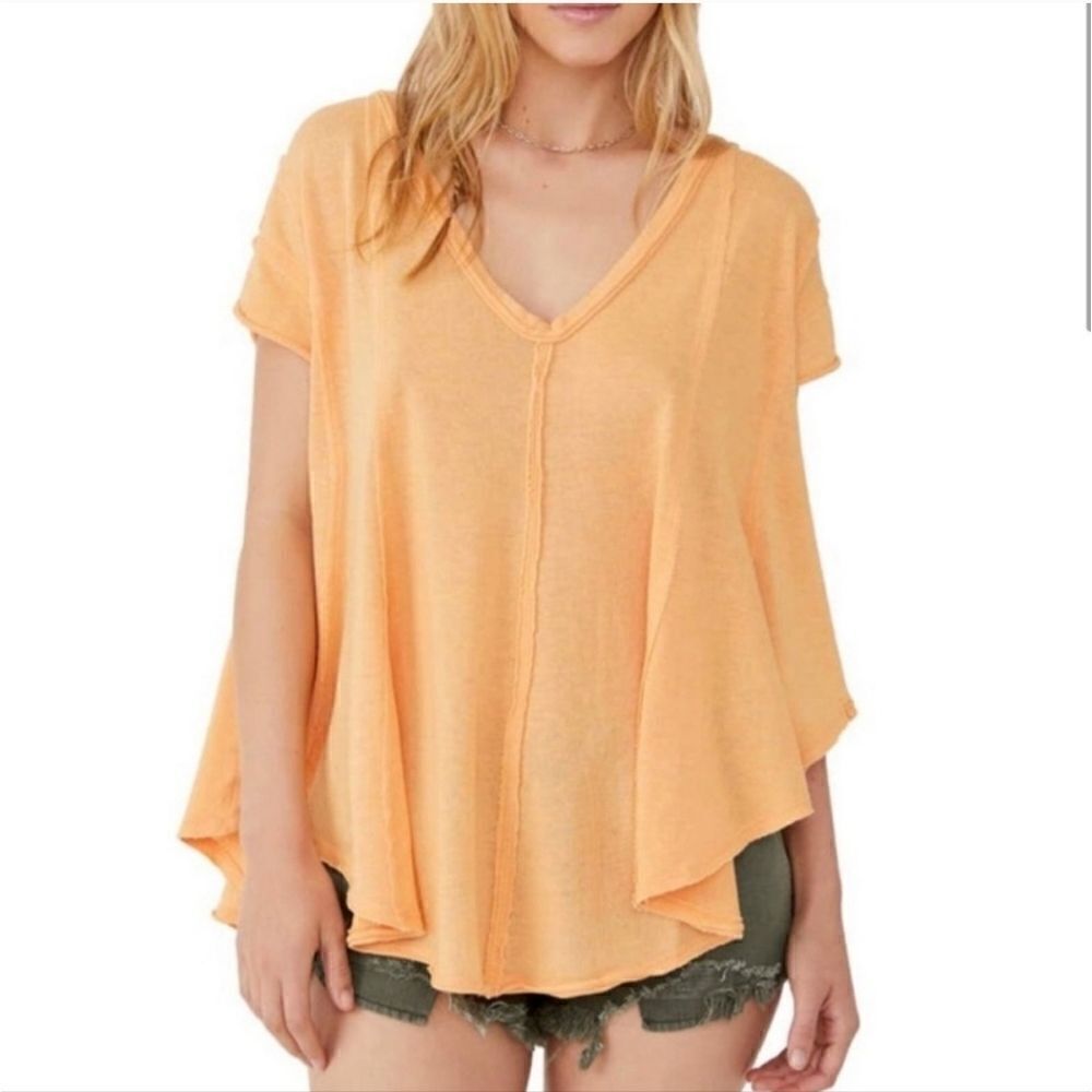 We The Free Sammie Relaxed‎ Oversized Fit V Neck Top Size XS